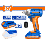 Wadfow 20v Brushless Cordless Impact Wrench - WCD1512