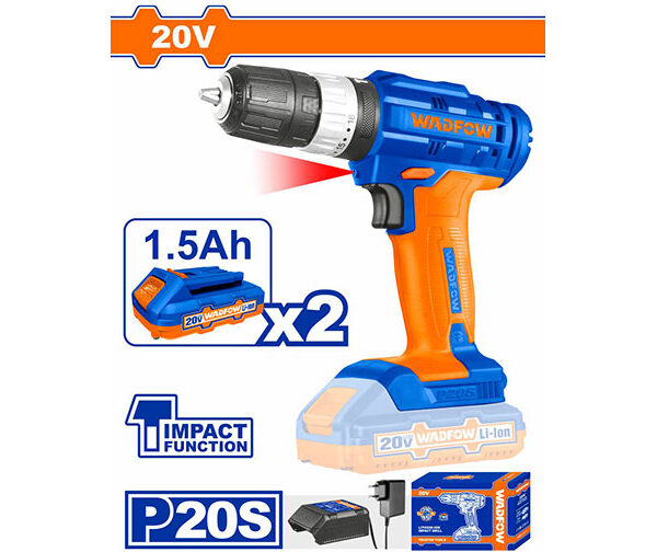 Wadfow 20v Lithium-ion Cordless Drill - WCDP511