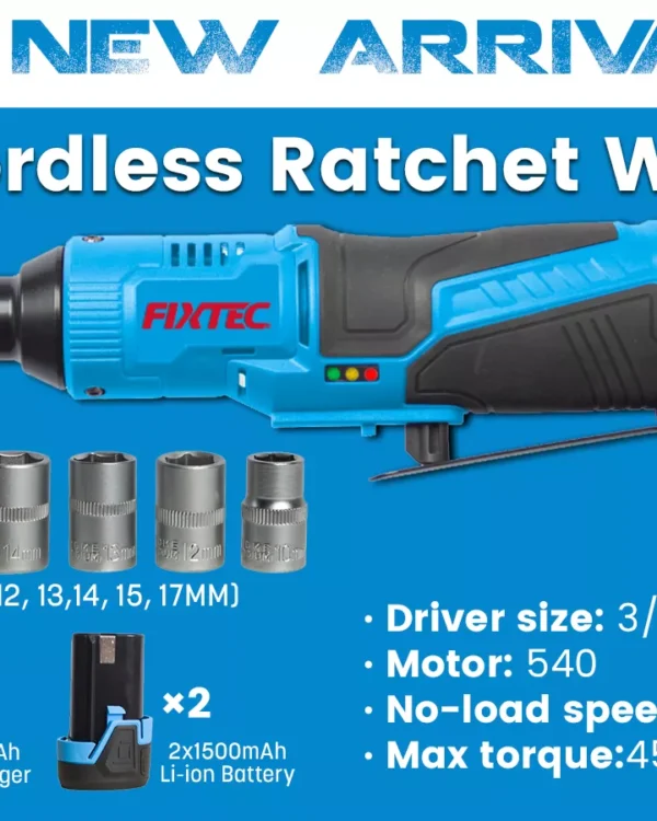 Buy Fixtec 3⁄8" Cordless Ratchet Wrench 12V - FCRW101