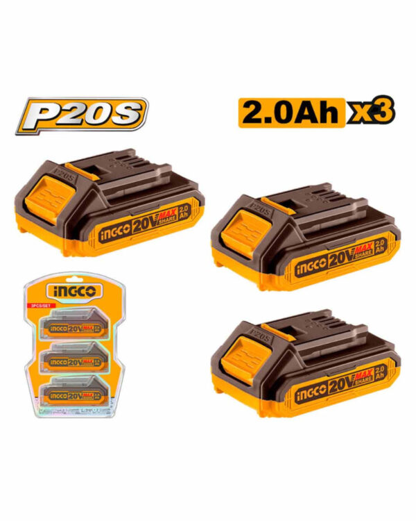 3 pcs Battery 20V 2Ah -  COSLI240311
