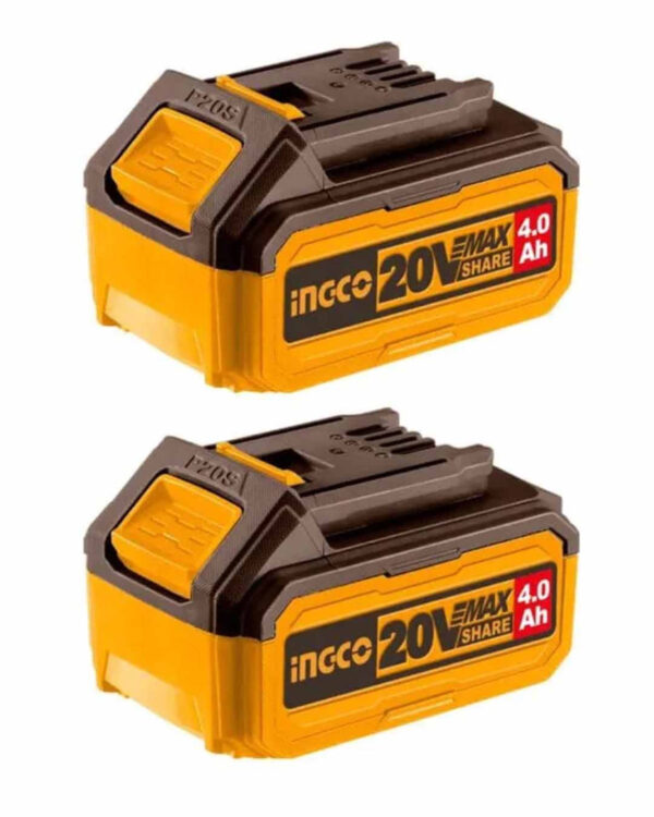 INGCO 2pcs battery kit 20V 4Ah - COSLI240312