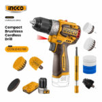 INGCO Cordless drill 16V  60Nm + 2 Battery +  11 pcs Cleaning brush -  COSLI240786
