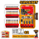 INGCO 51 Pcs Impact Screwdriver Bits Set - AKDL25106