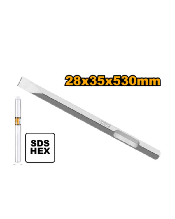 Hex chisel 28X35X 530mm - flat - C5 / DBC0425302