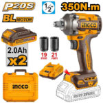 Cordless impact wrench 20V 350Nm + 2 Battery - P1C5 / CIWLI2035