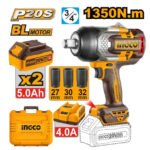 Cordless impact wrench 20V 1350Nm + 2 Battery - P1C2 / CIWLI20135