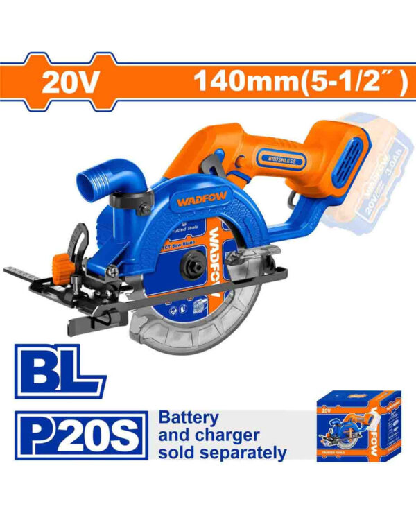 Cordless circular saw "20V" 140mm (5-1/2") (WLWP5630) Wadfow