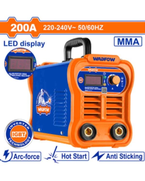 Inverter MMA welding machine 200A (WWD32001) Wadfow (LED display)