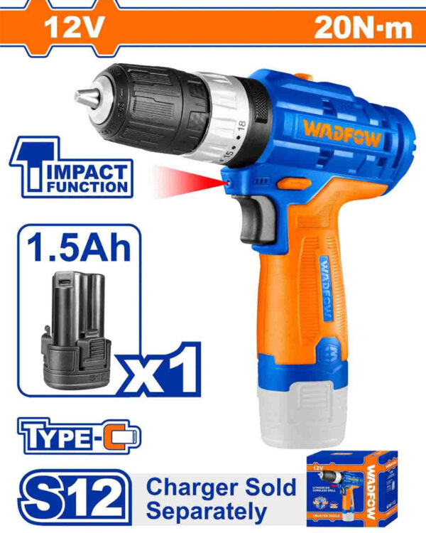 Cordless impact drill (WCDS540) Wadfow