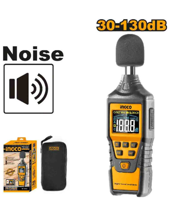 Digital Sound Level Meter - C20 30-130dB (HETSL01) Ingco