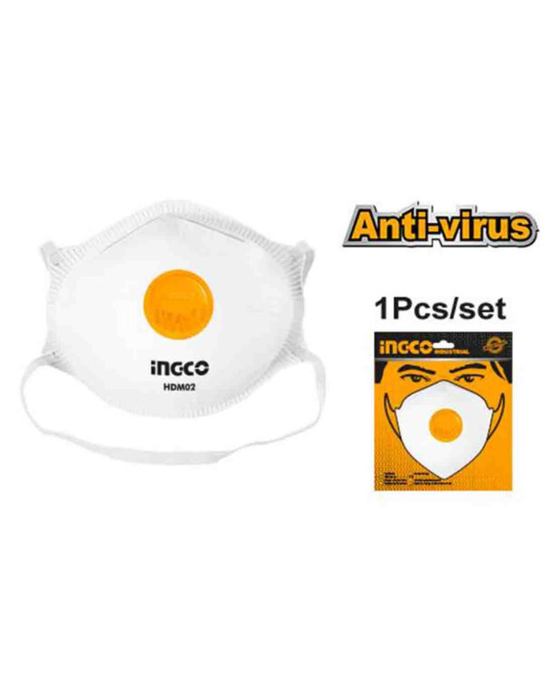 Dust mask with valve - C12C240 (HDM02) Ingco