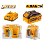 P20S Lithium-Ion battery 4Ah and charger kit - C10 (FBCPK1214) Ingco