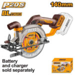 Lithium-Ion circular saw 5" 20V (CSLI1402) Ingco