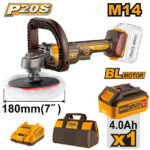 Cordless polisher 7" 20V + Battery -P1C4 (APLI20181) Ingco
