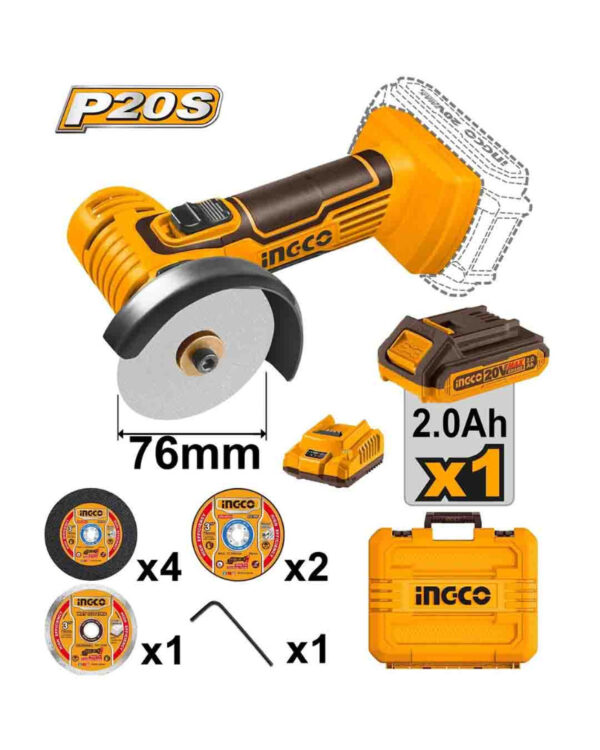 Cordless mini cut-off tool 20V 3" - P1C4 / CAGLI76012