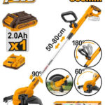 Cordless grass trimmer 20V + Battery - P1C2 (CGTLI203285) Ingco