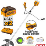 Cordless string trimmer and brush cutter 40V + 2 Battery - PC1(CSTLI202522) Ingco