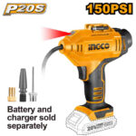 Lithium-Ion auto air compressor 20V 150PSI - C4 (CACLI2018) Ingco