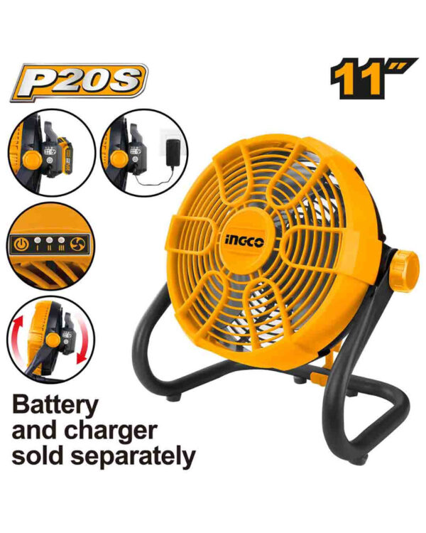 Lithium-Ion fan 20v 11"
