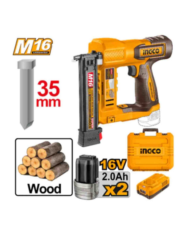 Cordless brad nailer (CBNLI2038) Ingco