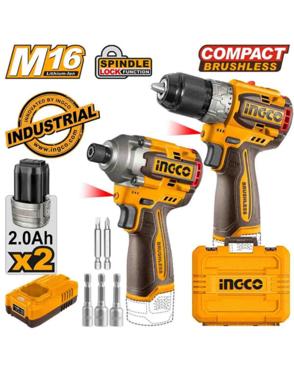 Cordless 2 pcs combo kit (COSLI240968) Ingco