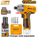 Lithium-Ion impact driver 12V - C5 (CIRLI12015) Ingco