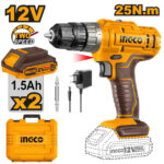 Cordless drill 12V + 25Nm + 2 Big Battery - P1C5 (CDLI1228) Ingco