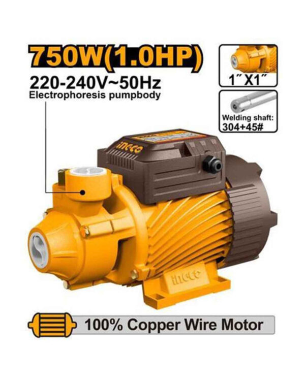 Water pump "Peripheral" 750W 1.0HP (VPM75068) Ingco
