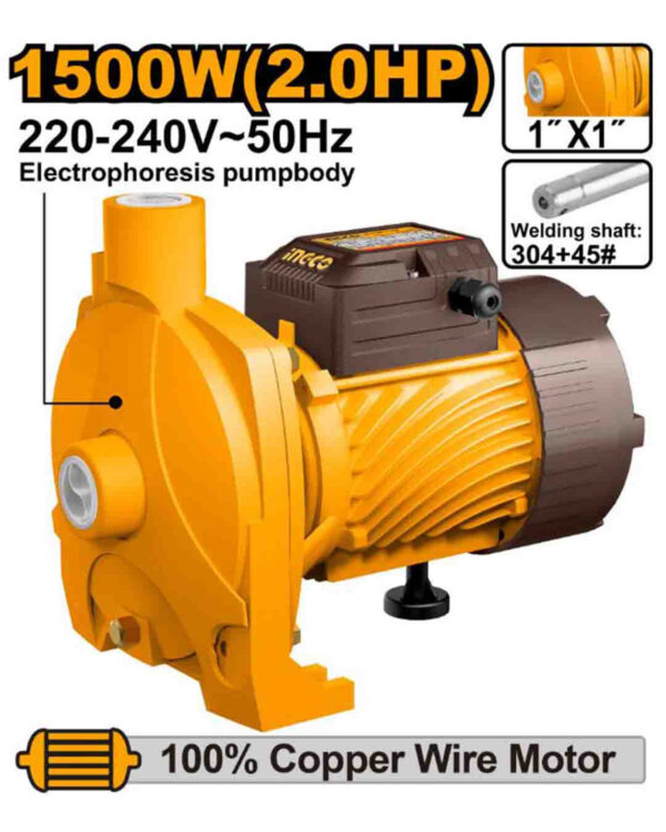 Water pump "Centrifugal" 1500W 2.0HP (CPM150068) Ingco