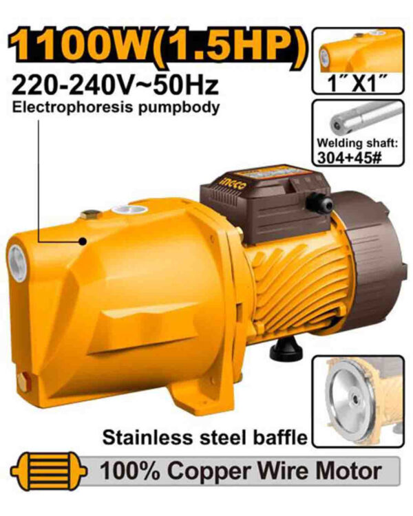 Water pump 1100W 1.5HP (JP110068) Ingco