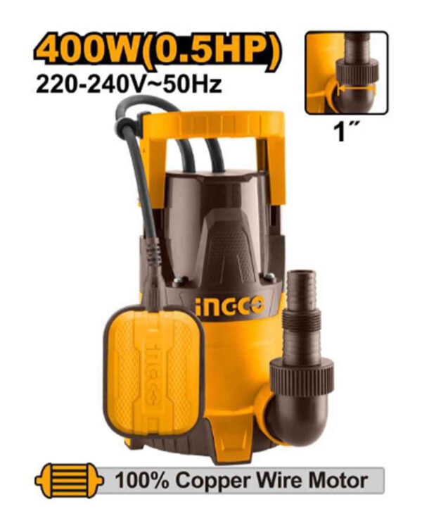 Submersible pump 400W 0.5HP (SPC4008) Ingco