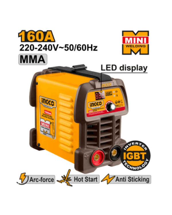 Inverter MMA welding machine 160A (ING-MMA16049) Ingco