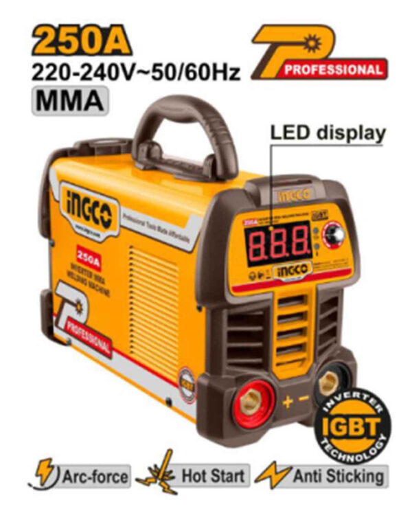 Inverter MMA welding machine 250A@60% - P1C2 (ING-MMA25069) Ingco