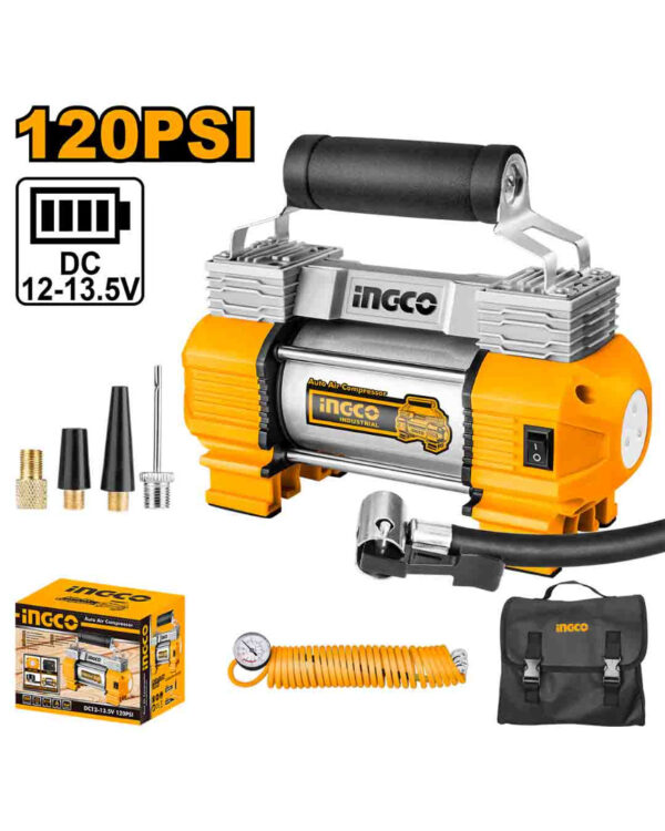 Auto air compressor With light - P1C4 (AAC2508) Ingco