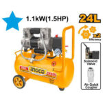 Air compressor 24L 1.5HP oil free - C1 (ACS111242) Ingco