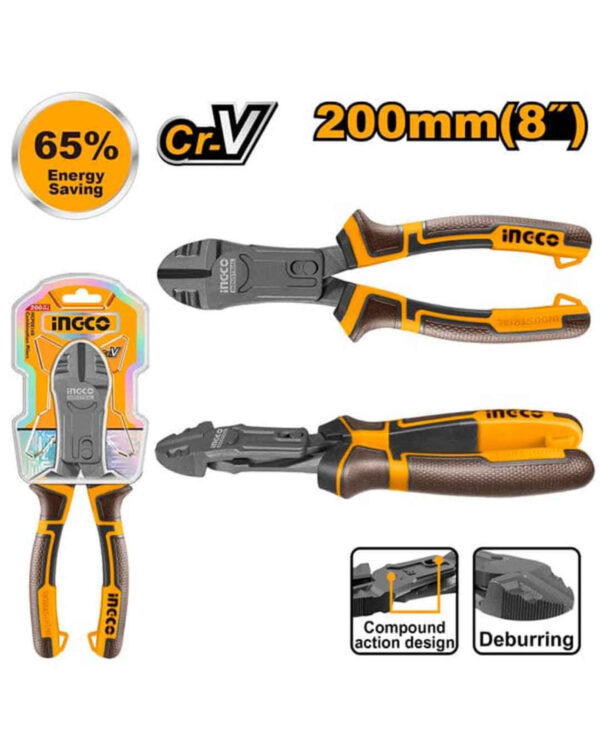 Compound action  diagonal cutting pliers - HCDCP58200