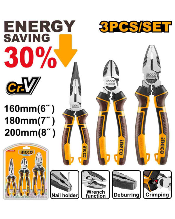High leverage  combination pliers - HHCP28180