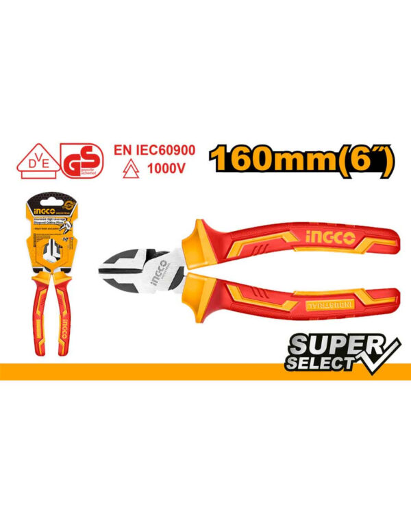 Insulated high leverage diagonal cutting pliers - HIHLDCP28160