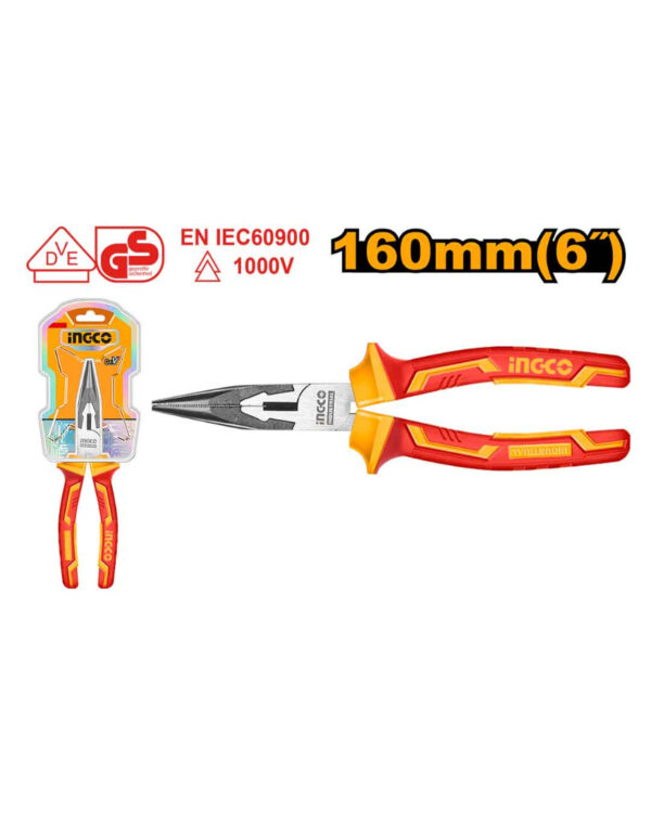 Insulated long nose  pliers - HILNP28168