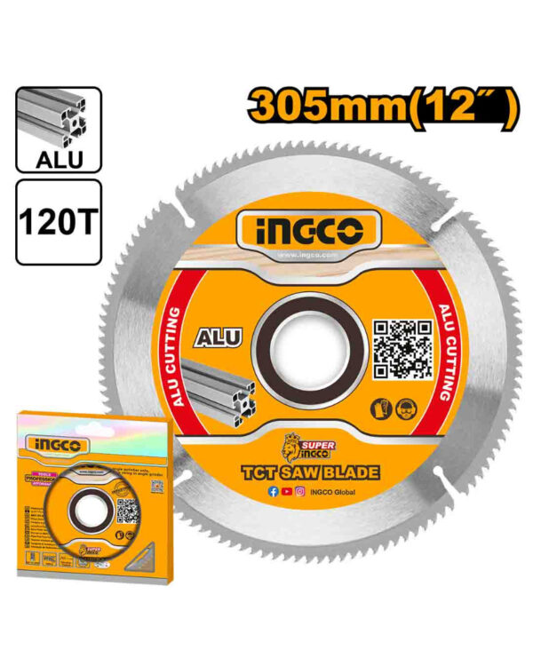 TCT saw blade for Aluminum 12" - P5C10 (TSB3305212) Ingco