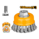 Wire cup brush 100mmx0.5mmv - P10C60 (WB21001) Ingco