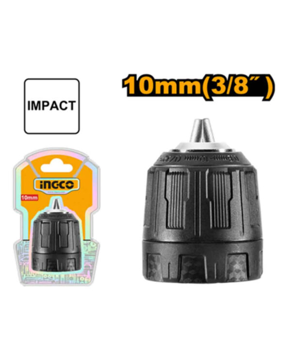 Keyless chuck 10mm for cordless impact drill - C60 (KCL1018) Ingco