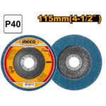 Zirconium flap disc P40 - P10C200 (FDZ1151) Ingco