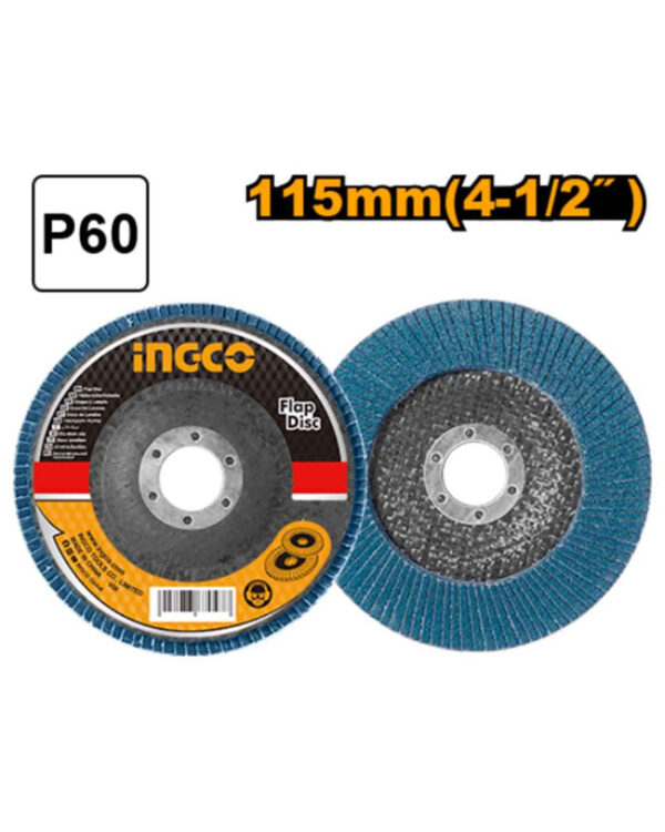 Zirconium flap disc P60 - P10C200 (FDZ1152) Ingco