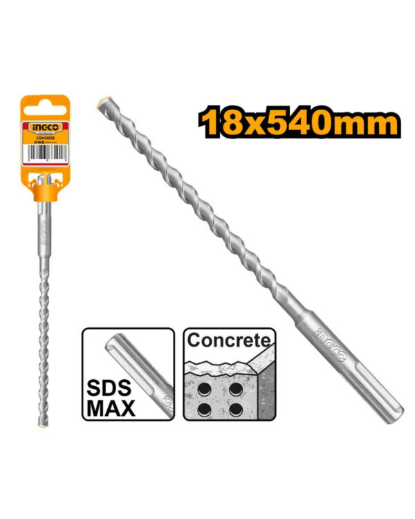 SDS max hammer drill 18 X 540mm - C25 (DBH1241805) Ingco