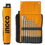 10pcs drill bits and chisel set - C15 (AKD2101) Ingco