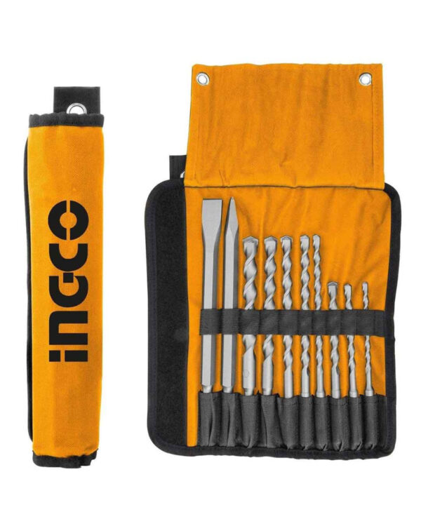 10pcs drill bits and chisel set - C15 (AKD2101) Ingco