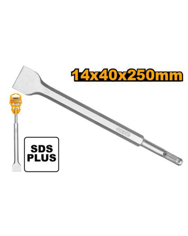 SDS plus chisel 14x250x40mm flat - P10C50 (DBC0122502) Ingco