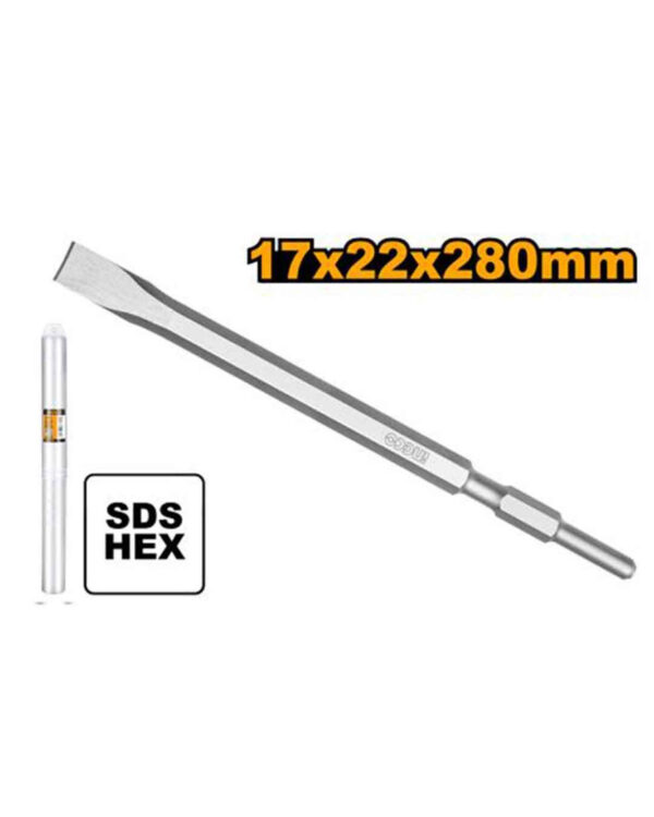 Hex chisel 17x280x22mm - P1C50 (DBC0522801) Ingco