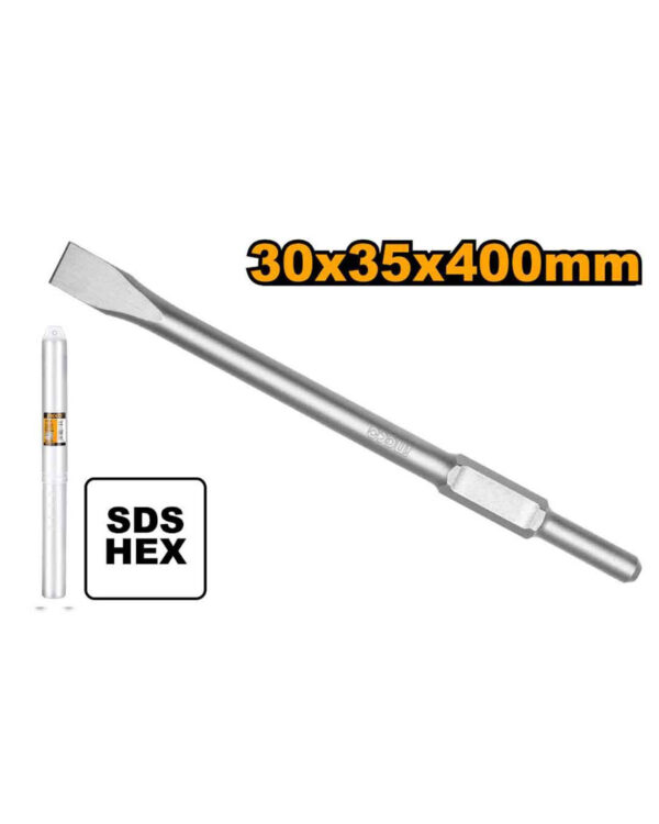 Hex chisel 30x400X40mm flat for PDB17008 - P1C10 (DBC03440012) Ingco